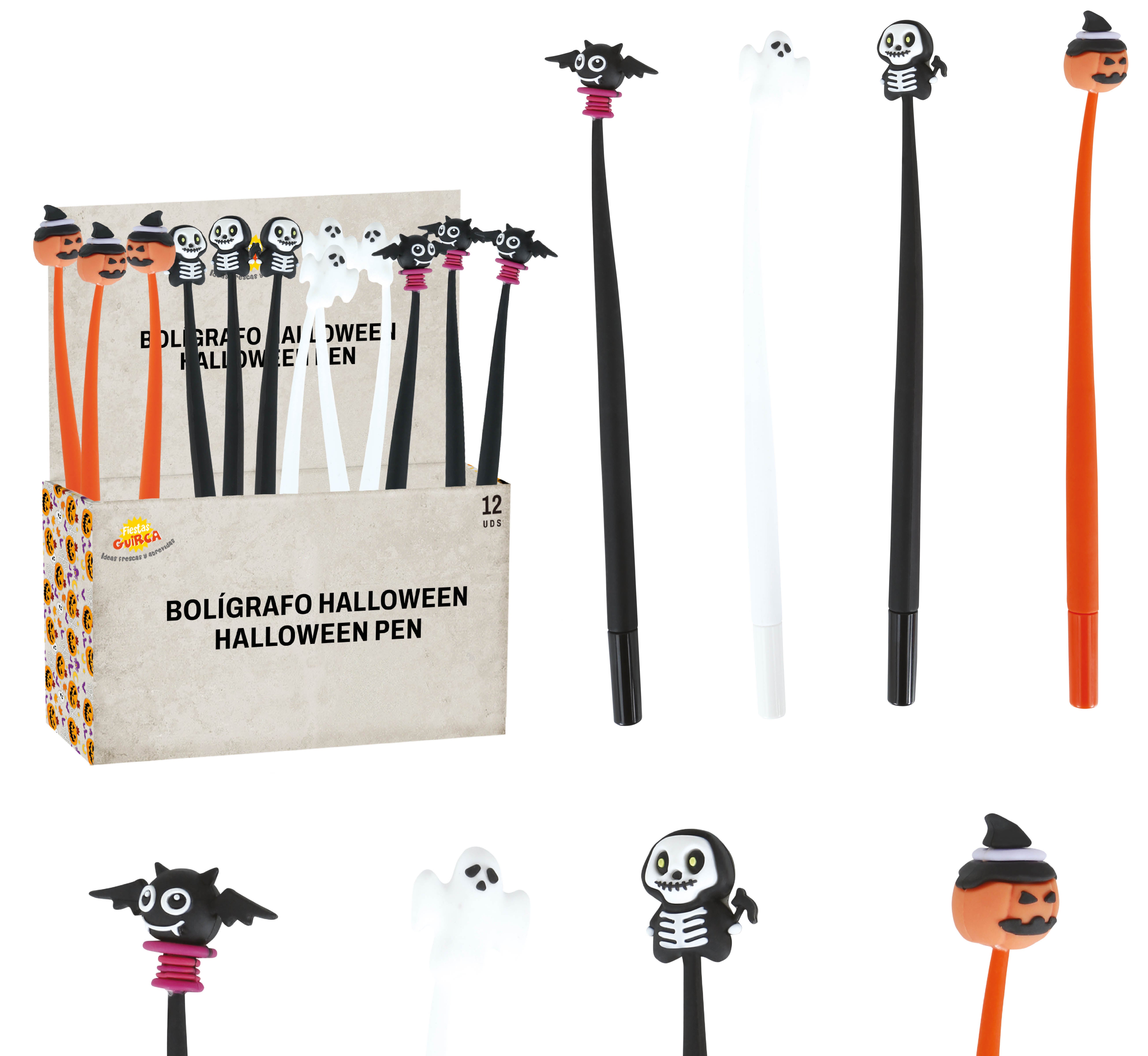 GP29147 – Halloween Geisterkugelschreiber Set Spukige Schreibwaren – Farbe: Mehrfarbig