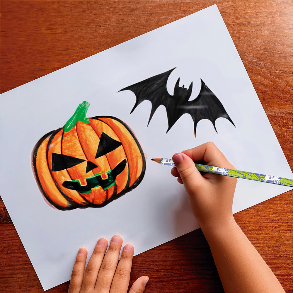 GP29148 – Halloween Bleistiftset Kürbis Geist – Farbe: Mehrfarbig