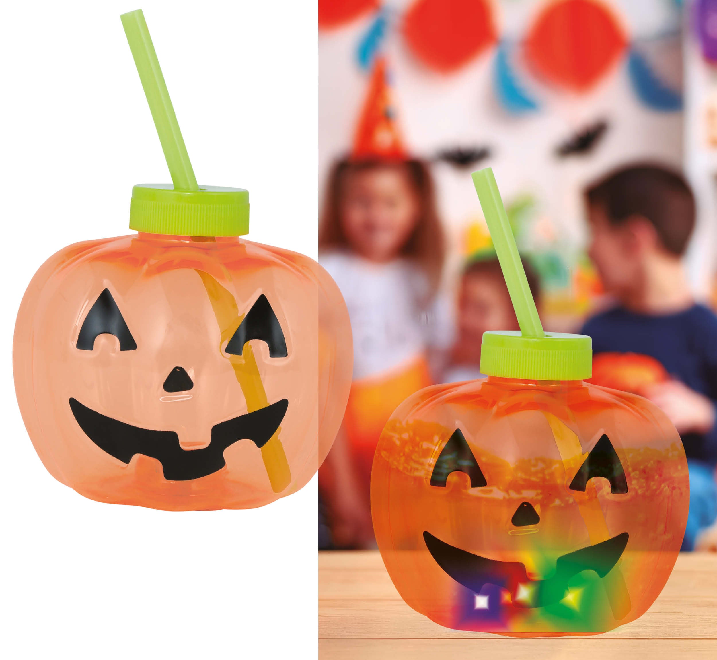 GP29155 – Halloween Kürbis Trinkbecher Horrorparty – Farbe: Orange