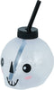 GP29157 – Skelett Becher Strohhalm Halloween Party – Farbe: Weiß