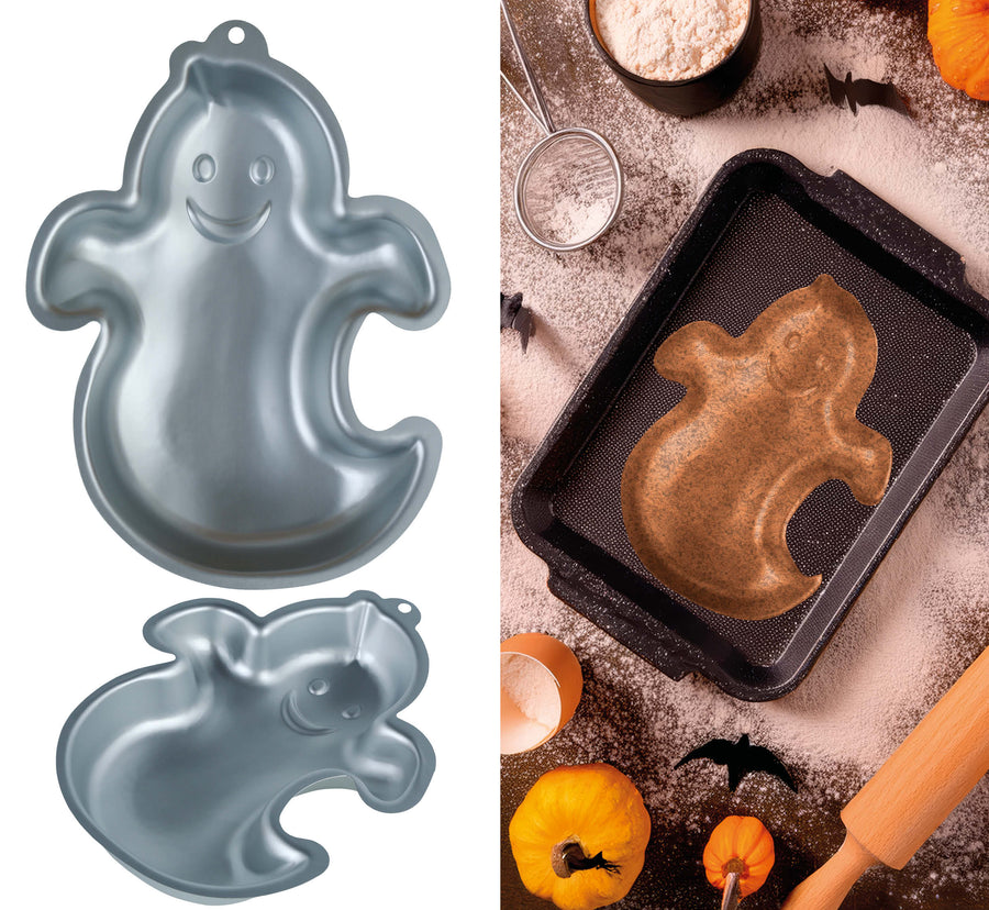 GP29163 – Gespenst Halloween Kuchenform Party – Farbe: Silber, Ansicht 2