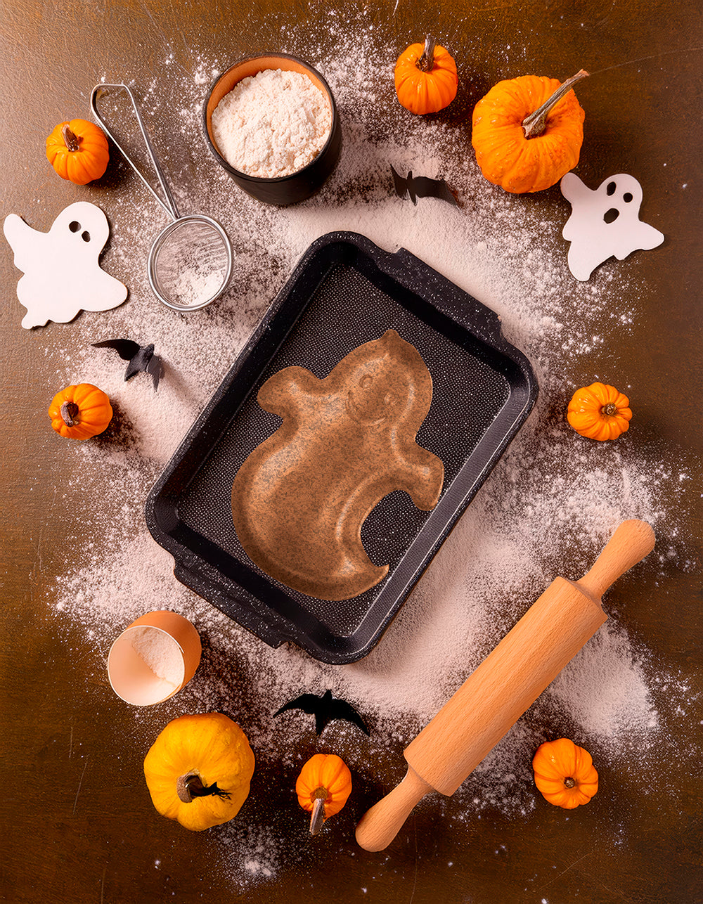 GP29163 – Gespenst Halloween Kuchenform Party – Farbe: Silber