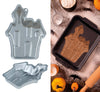 GP29165 – Halloween Geisterhaus Backform – Farbe: Silber