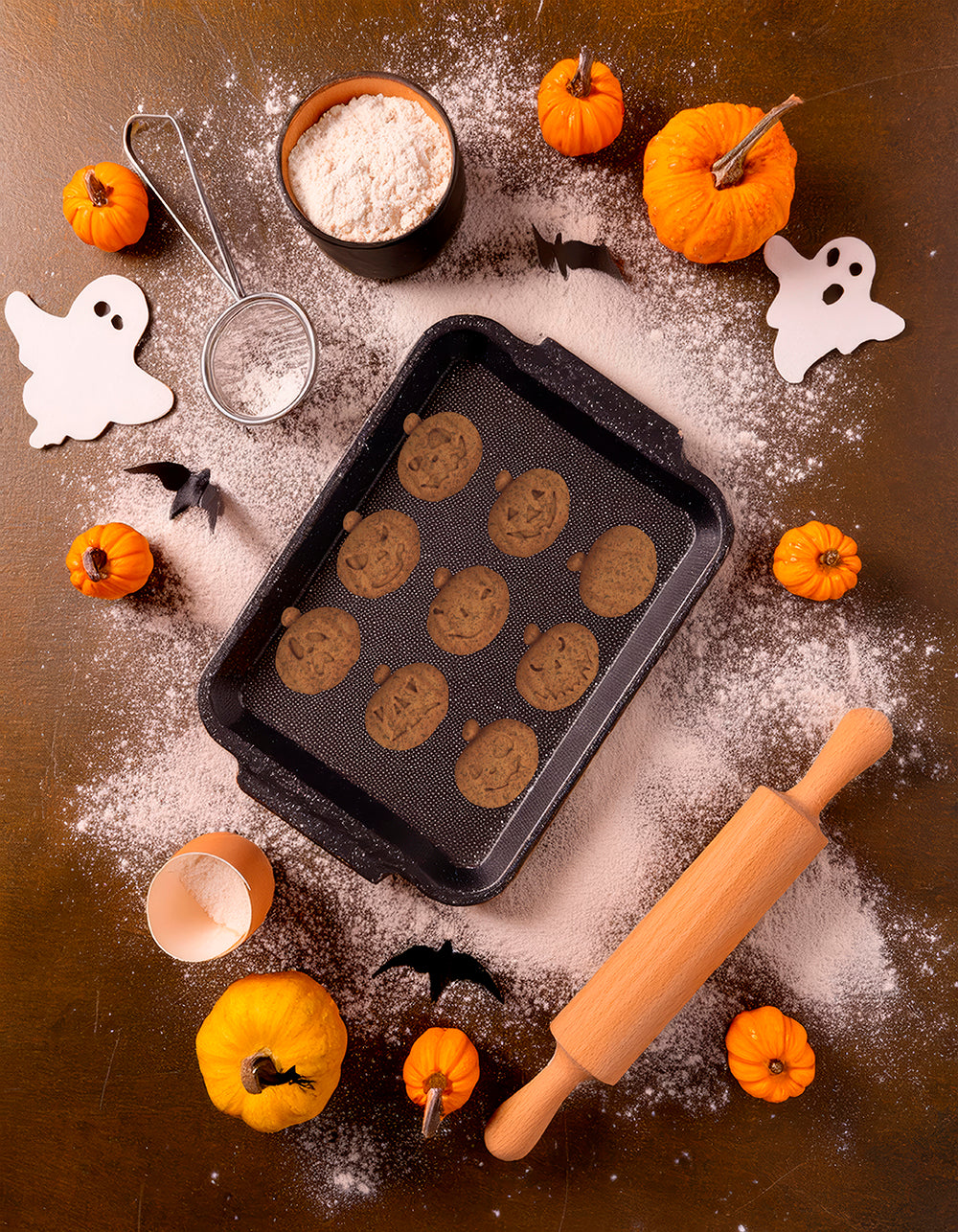 GP29166 – Halloween Kürbis Backform Gruselige – Farbe: Orange