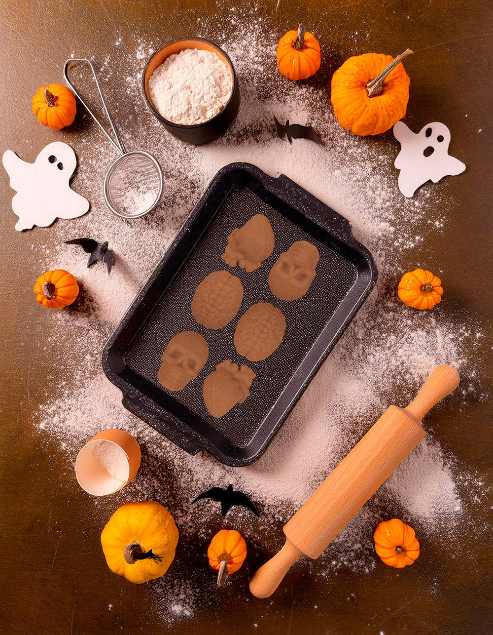 GP29167 – Skelett Halloween Formen Gruselig – Farbe: Orange