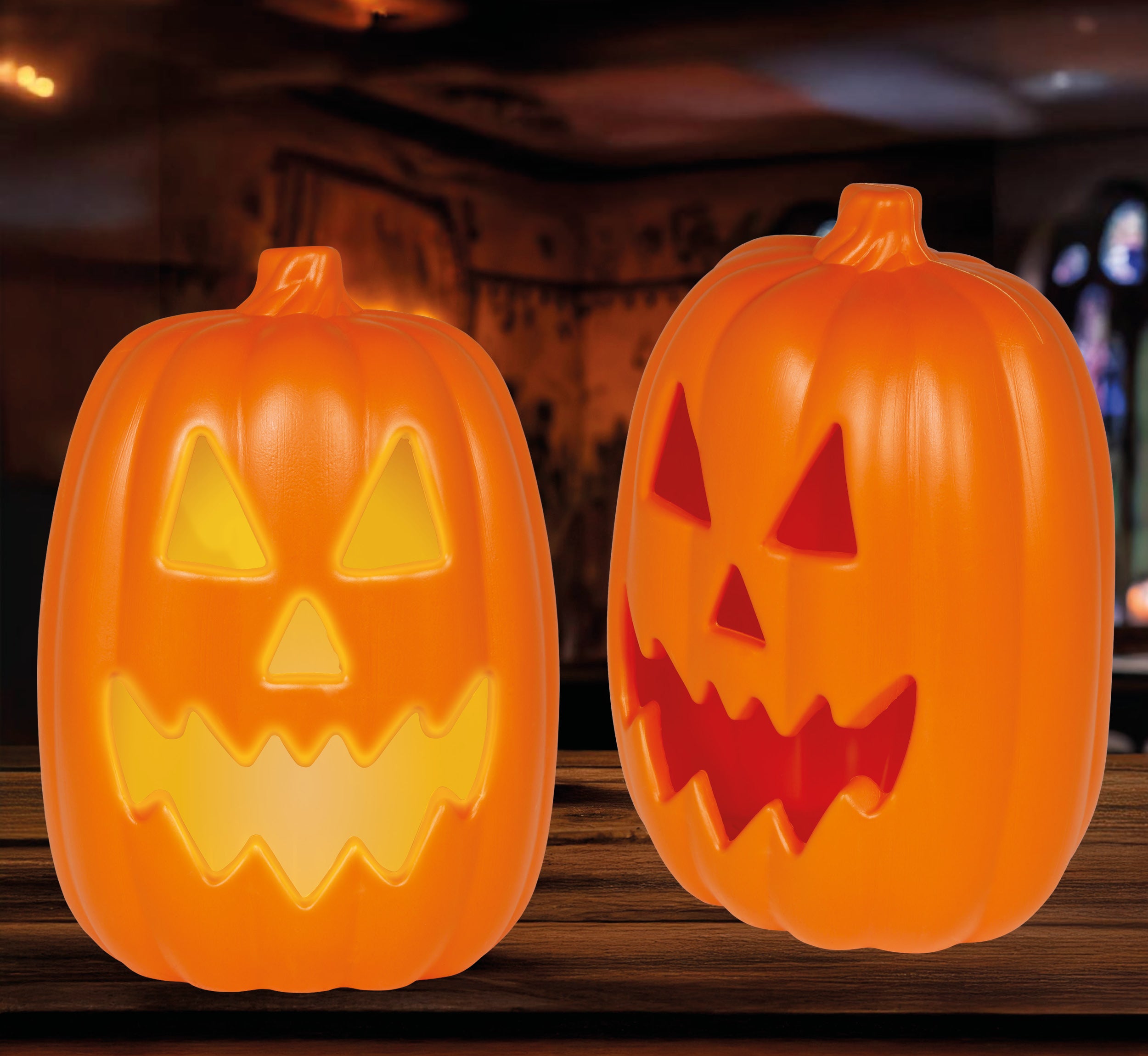 GP29180 – Halloween Kürbis Deko Licht Klang – Farbe: Orange
