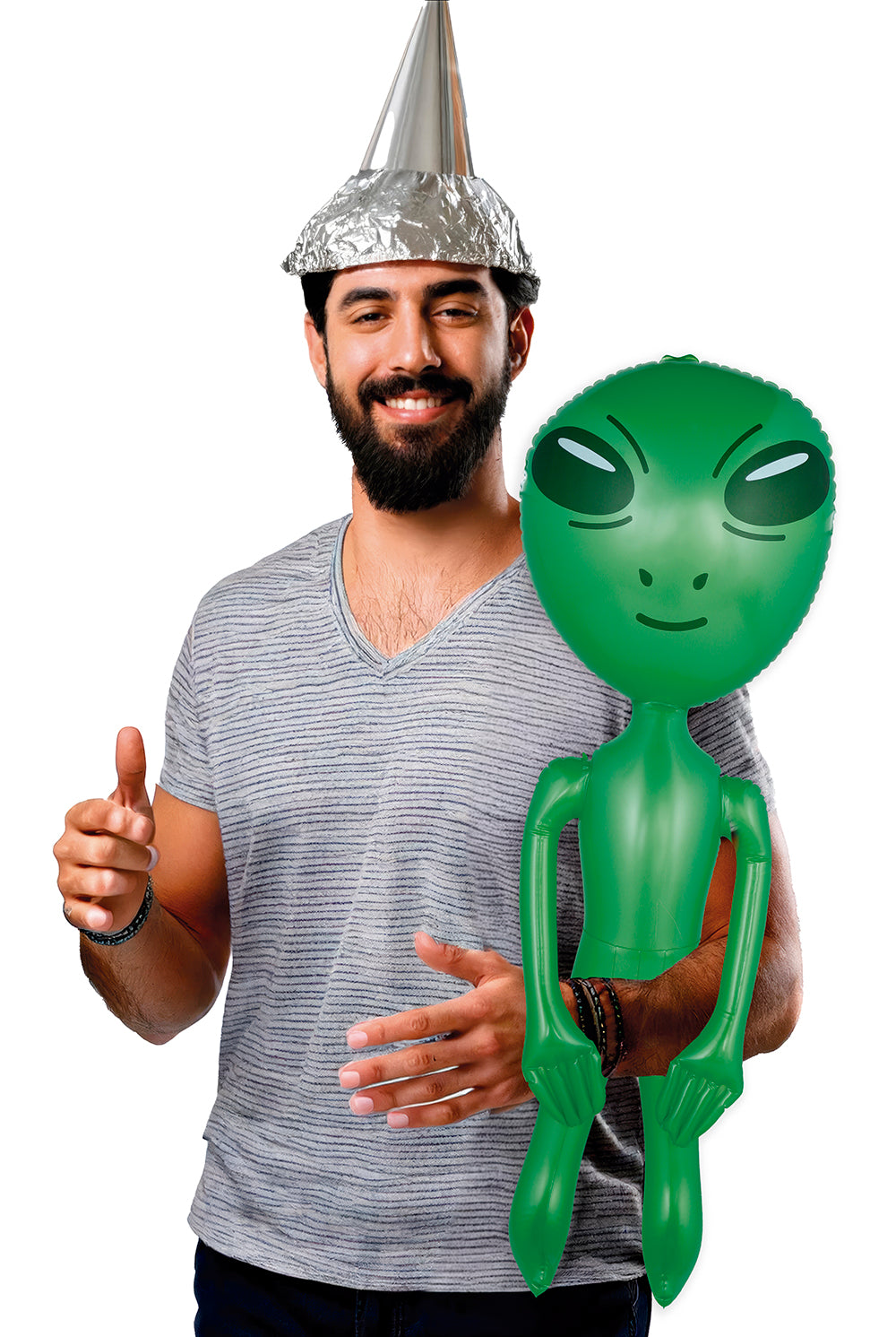 GP29181 – Halloween Alien Deko Außerirdische Figur – Farbe: GrÜn