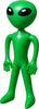 GP29181 – Halloween Alien Deko Außerirdische Figur – Farbe: GrÜn