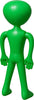 GP29181 – Halloween Alien Deko Außerirdische Figur – Farbe: GrÜn