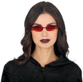 Flammen Brille für Erwachsene rot