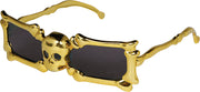 Skelett Totenkopf Brille Goldene Halloween, Bild 4