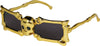 GP29186 – Skelett Totenkopf Brille Goldene Halloween – Farbe: Gold