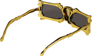 Skelett Totenkopf Brille Goldene Halloween, Bild 5