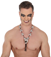 Skelett Halskette Halloween Accessoire, Bild 1