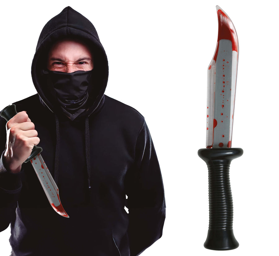 GP29199 – Halloween Kostümaccessoire Blutige Attrappe – Farbe: Schwarz / Rot, Ansicht 2