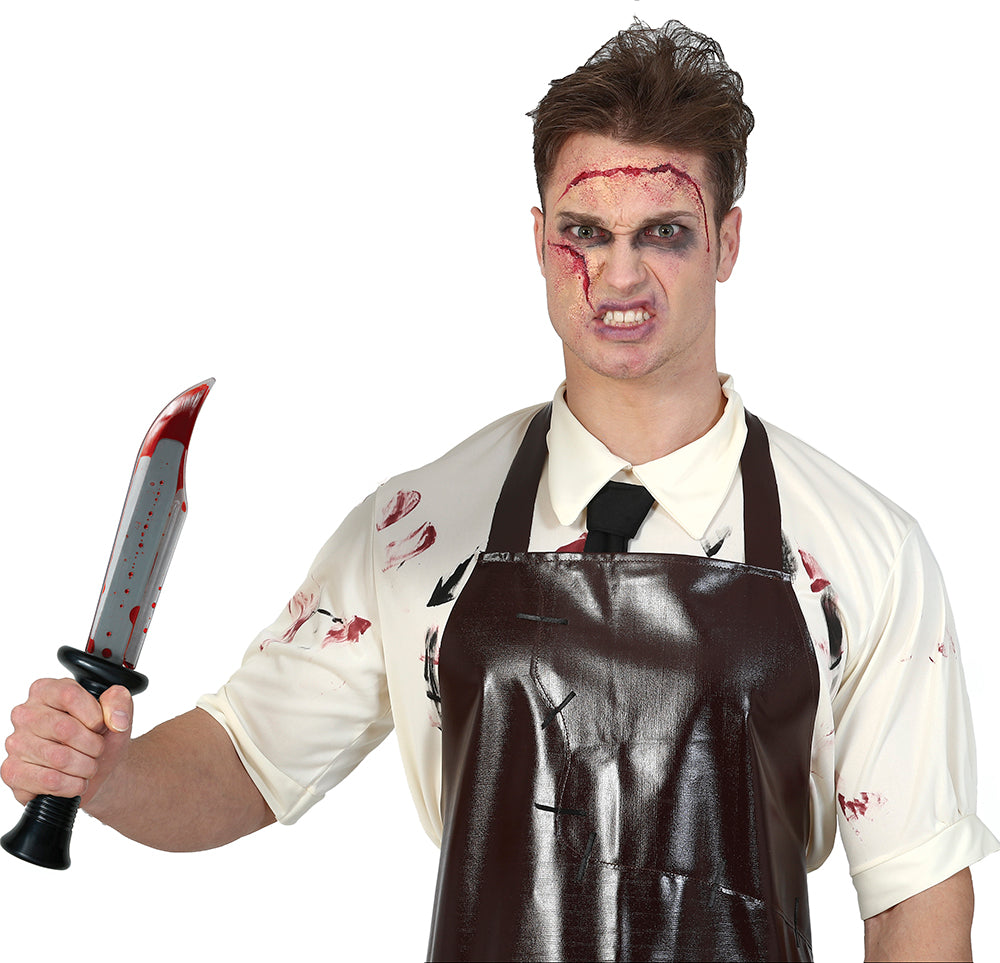 GP29199 – Halloween Kostümaccessoire Blutige Attrappe – Farbe: Schwarz / Rot