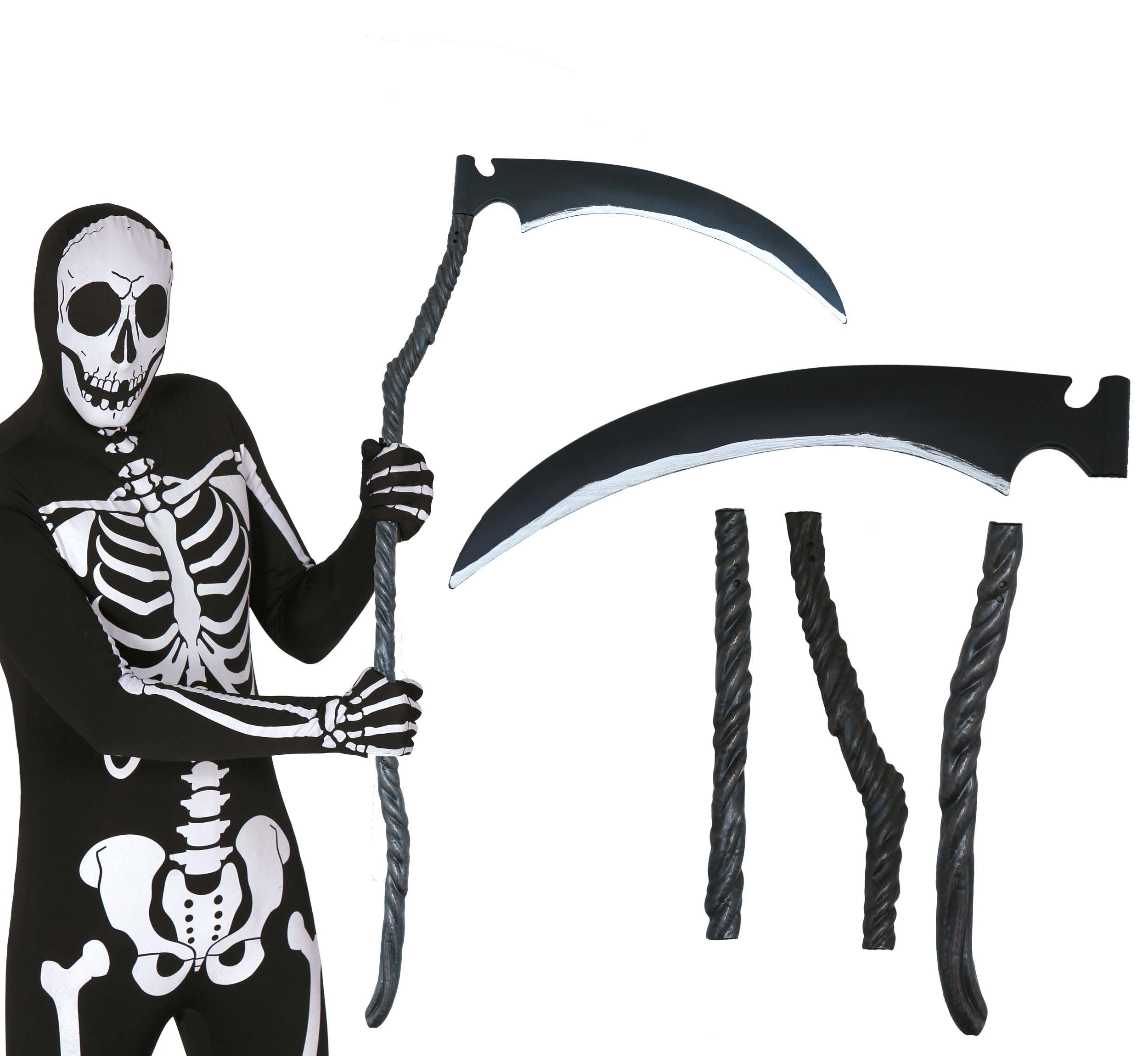 GP29216 – Halloween Sense Skelett Dekoration – Farbe: Schwarz