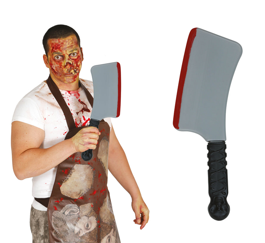 GP29220 – Koch Halloween Hackbeil Blutige Horror – Farbe: Grau / Schwarz, Ansicht 2