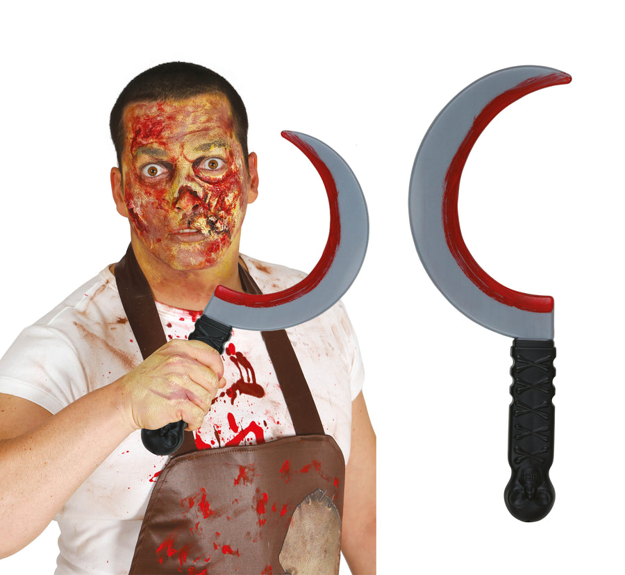 GP29222 – Gallischer Sichel Krieger Halloween – Farbe: Grau / Schwarz, Ansicht 2