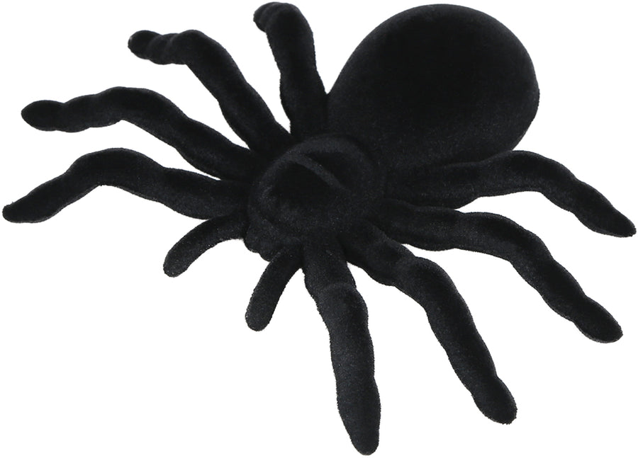 Deko Spinne 14 cm schwarz Halloween