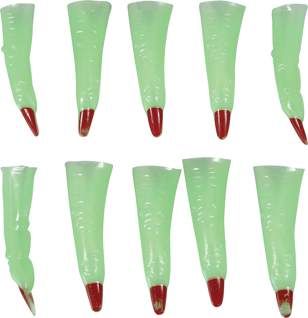 GP29269 – Halloween Hexen Fingernägel Gruselige – Farbe: GrÜn