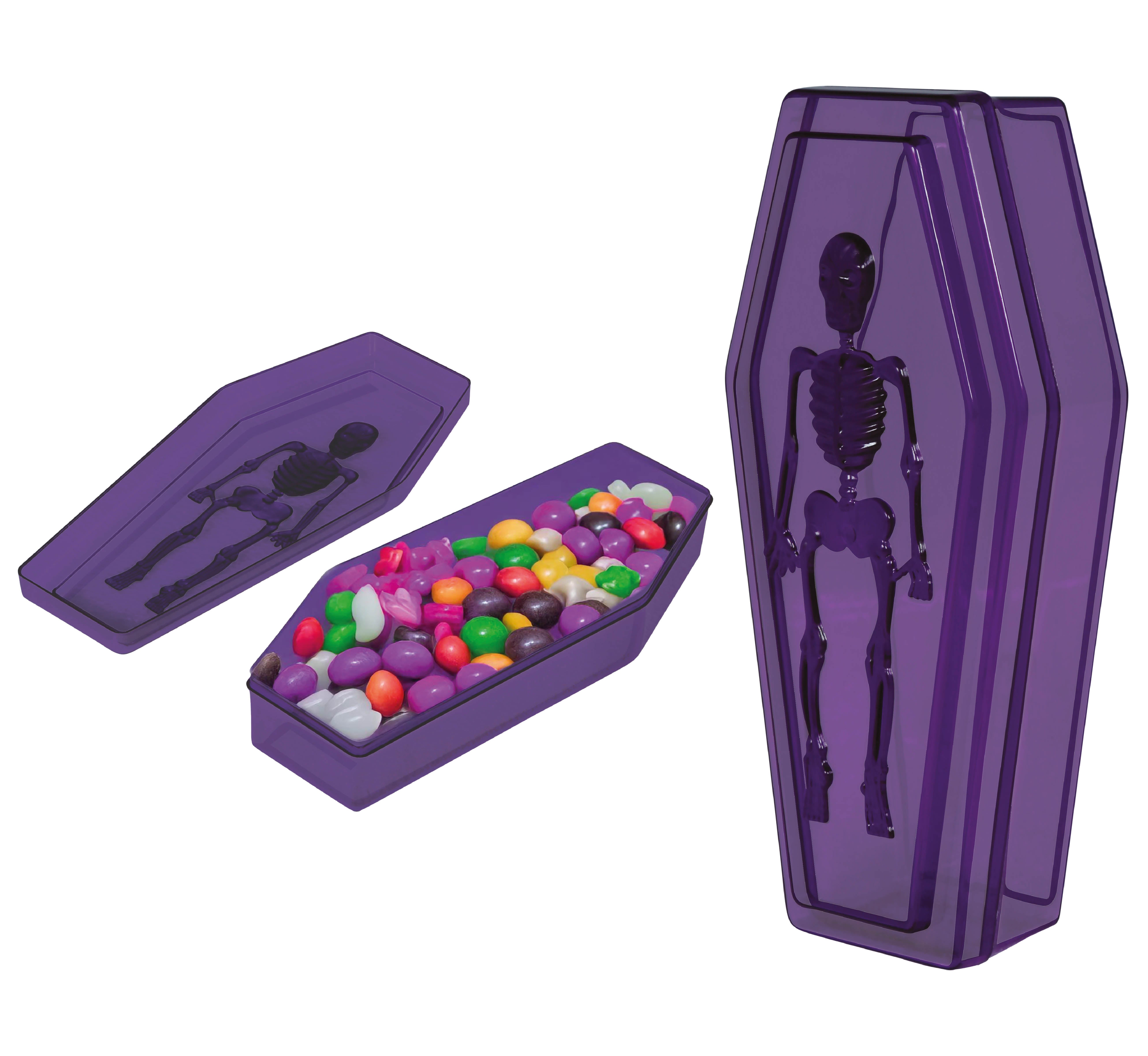 GP29273 – Halloween Sargbox Lila Süßigkeitensarg – Farbe: Lila