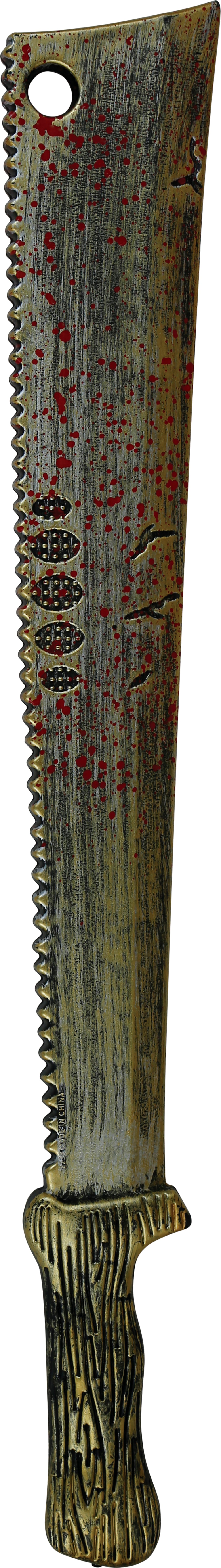 GP29291 – Halloween Horror Prop Blutige Machete – Farbe: Bronze