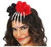 GP29301 – Tag Der Toten Mystisches Haaraccessoire – Farbe: Schwarz / Weiß
