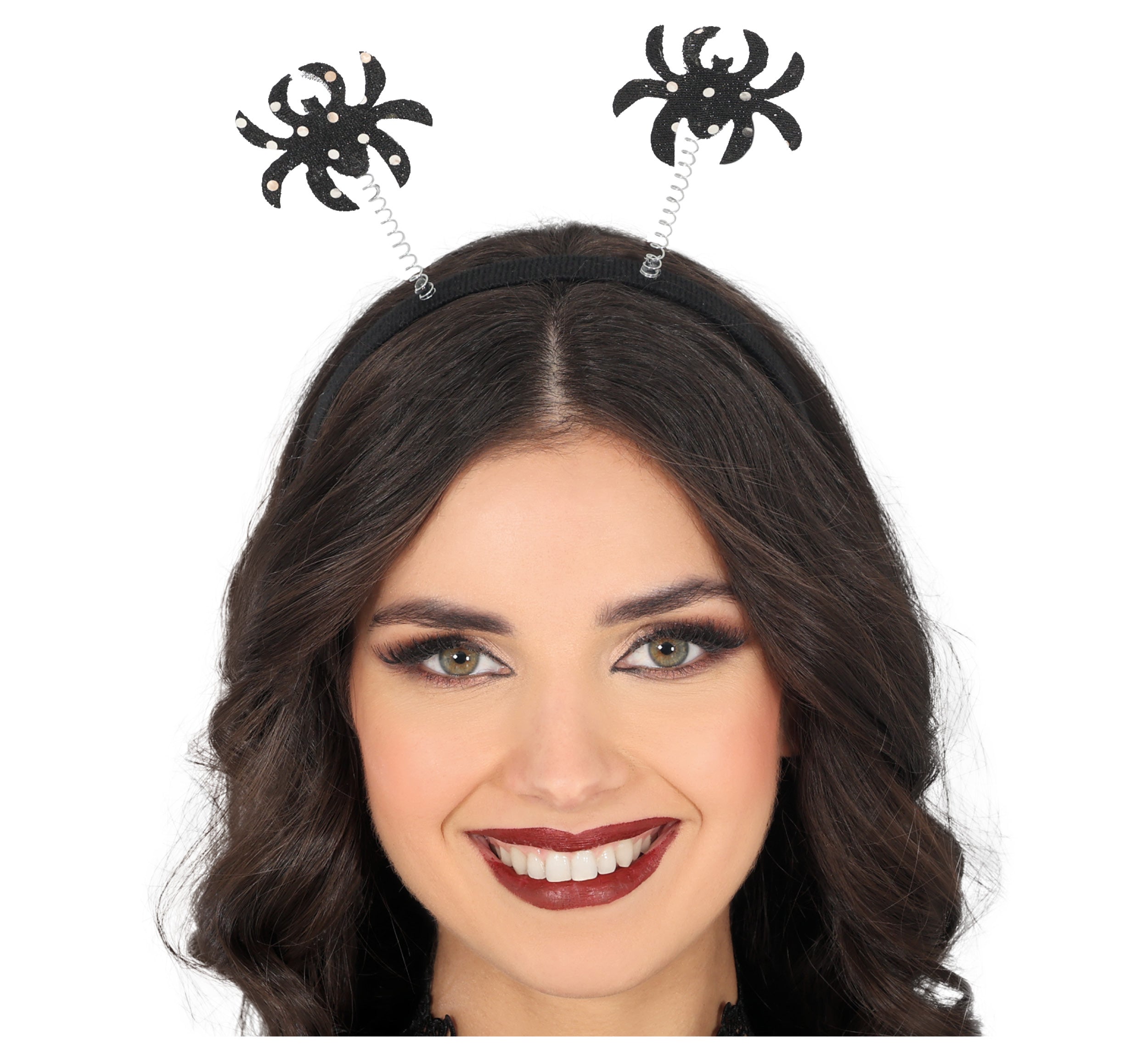 GP29307 – Spinnen Stirnreif Halloween Accessoire – Farbe: Schwarz