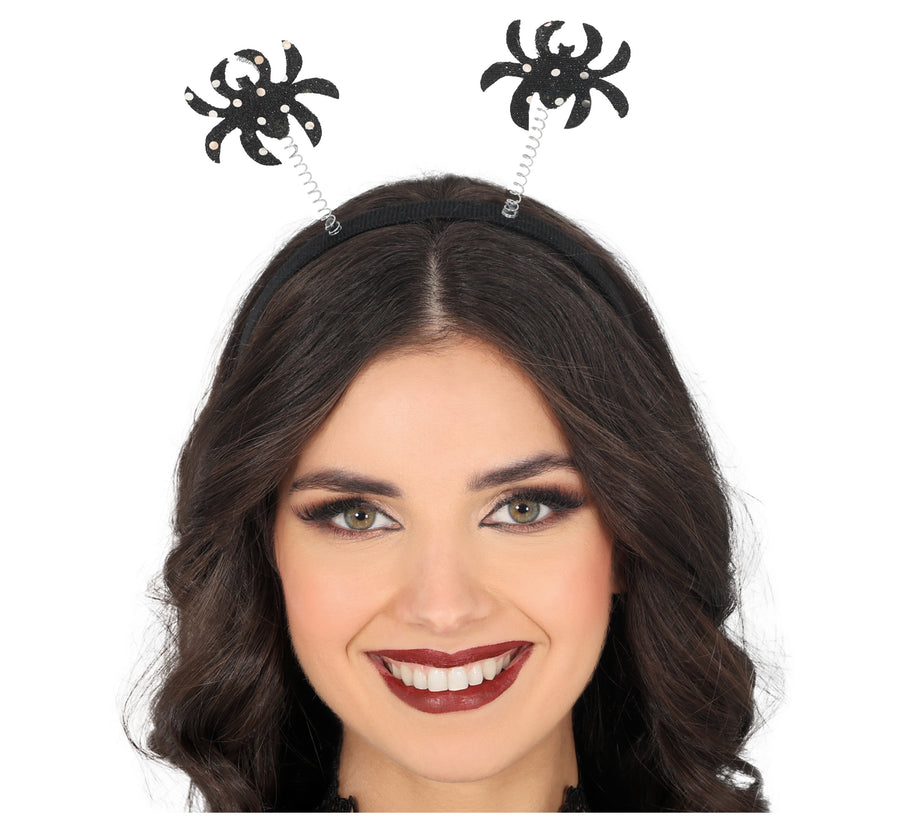 GP29307 – Spinnen Stirnreif Halloween Accessoire – Farbe: Schwarz, Ansicht 2