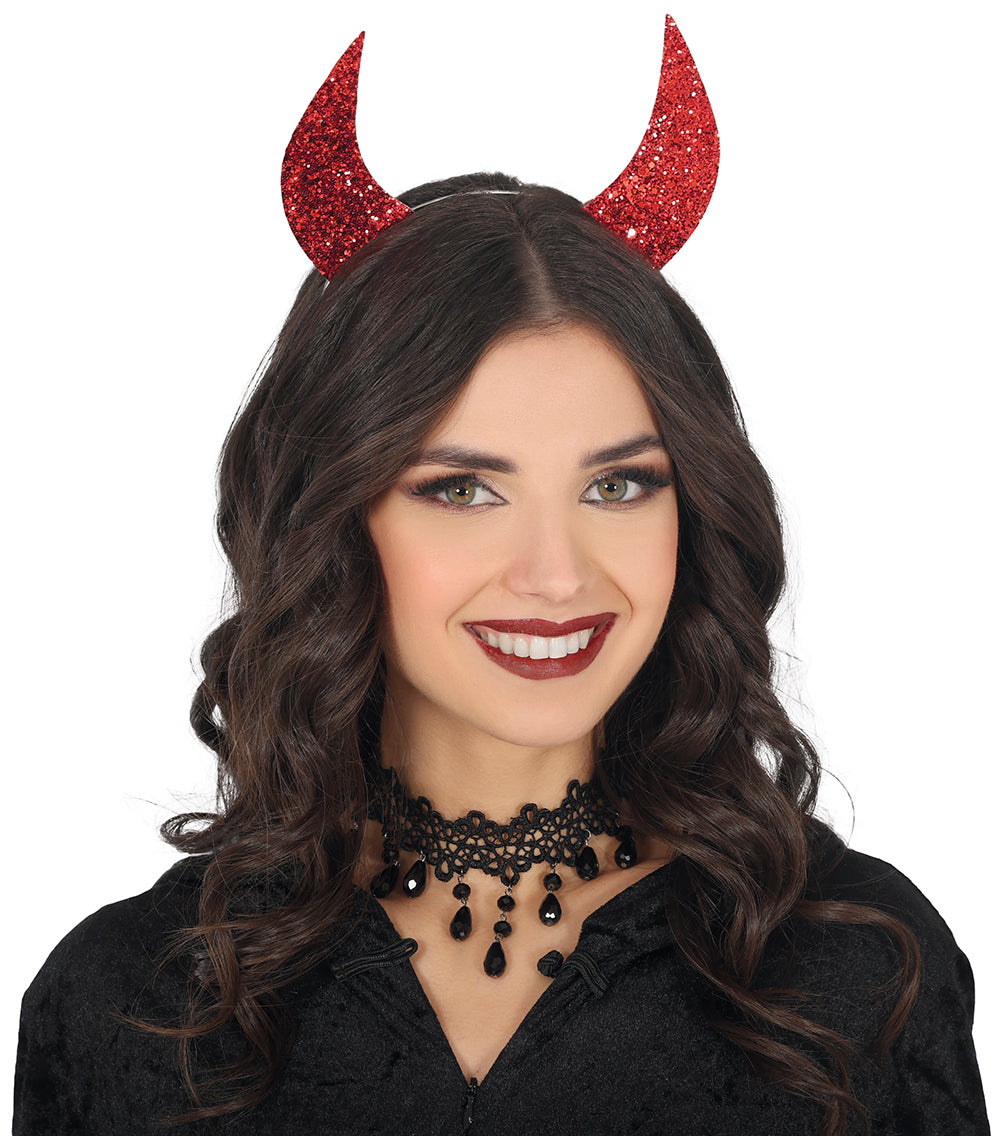 GP29315 – Dämon Teufelshörner Haarreif – Farbe: Rot