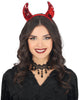 GP29316 – Dämonische Hörner Haarreif Halloween – Farbe: Rot