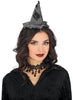 GP29324 – Hexen Haarreif Halloween Kostüm Accessoire – Farbe: Schwarz