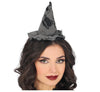 GP29324 – Hexen Haarreif Halloween Kostüm Accessoire – Farbe: Schwarz
