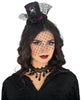 GP29327 – Halloween Minihut Haarreif Mit Schleier – Farbe: Schwarz