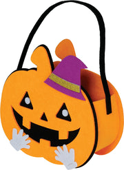 Halloween Kürbis Tasche Lustiger Hexenhut, Bild 1