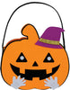 GP29331 – Halloween Kürbis Tasche Lustiger Hexenhut – Farbe: Orange