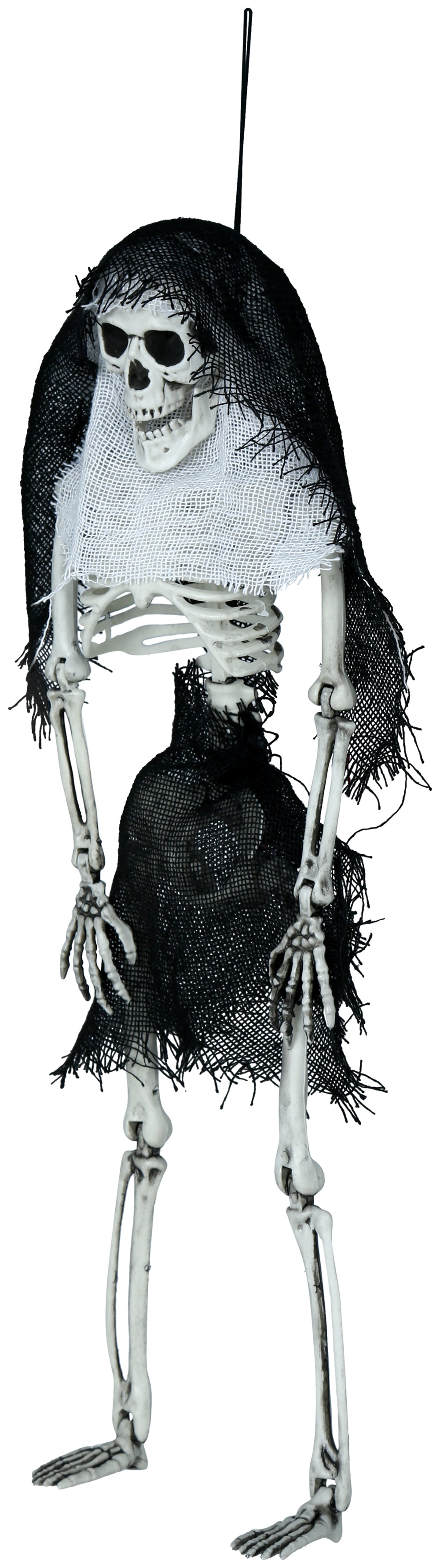 GP29335 – Skelett Halloween Dekoration Hängend Gruselig – Farbe: Schwarz / Beige