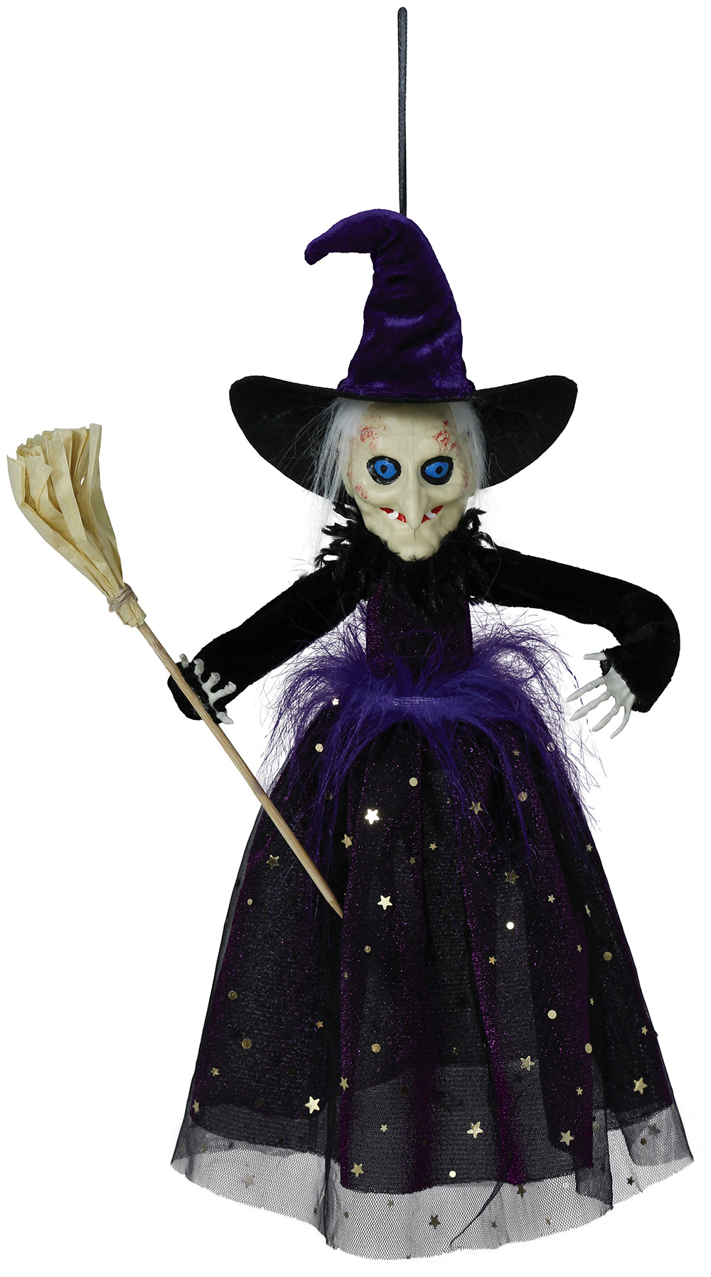 GP29337 – Hexe Halloween Dekoration Gruselig – Farbe: Schwarz