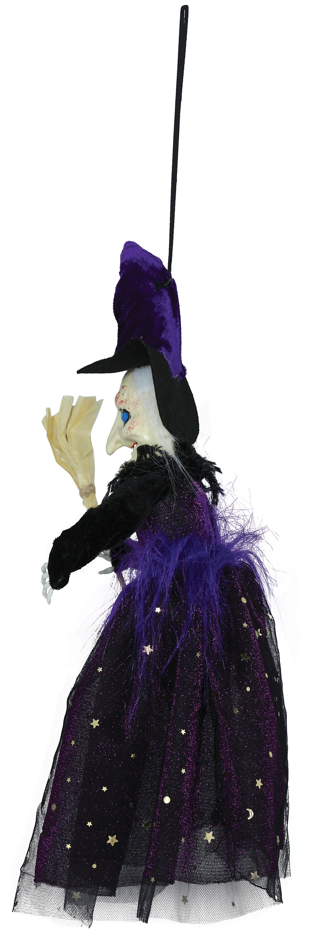 GP29337 – Hexe Halloween Dekoration Gruselig – Farbe: Schwarz