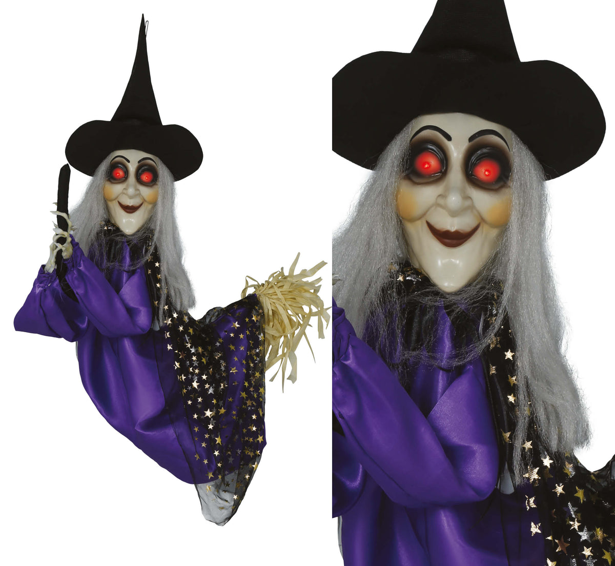 GP29338 – Hexe Hängedekoration Halloween Deko – Farbe: Schwarz