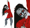 GP29339 – Zombie Mädchen Halloween Dekoration – Farbe: Rot