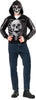 GP29341 – Skelett Hoodie Maske Halloween Grusel – Größe: 52 - 54 (L) – Farbe: Schwarz