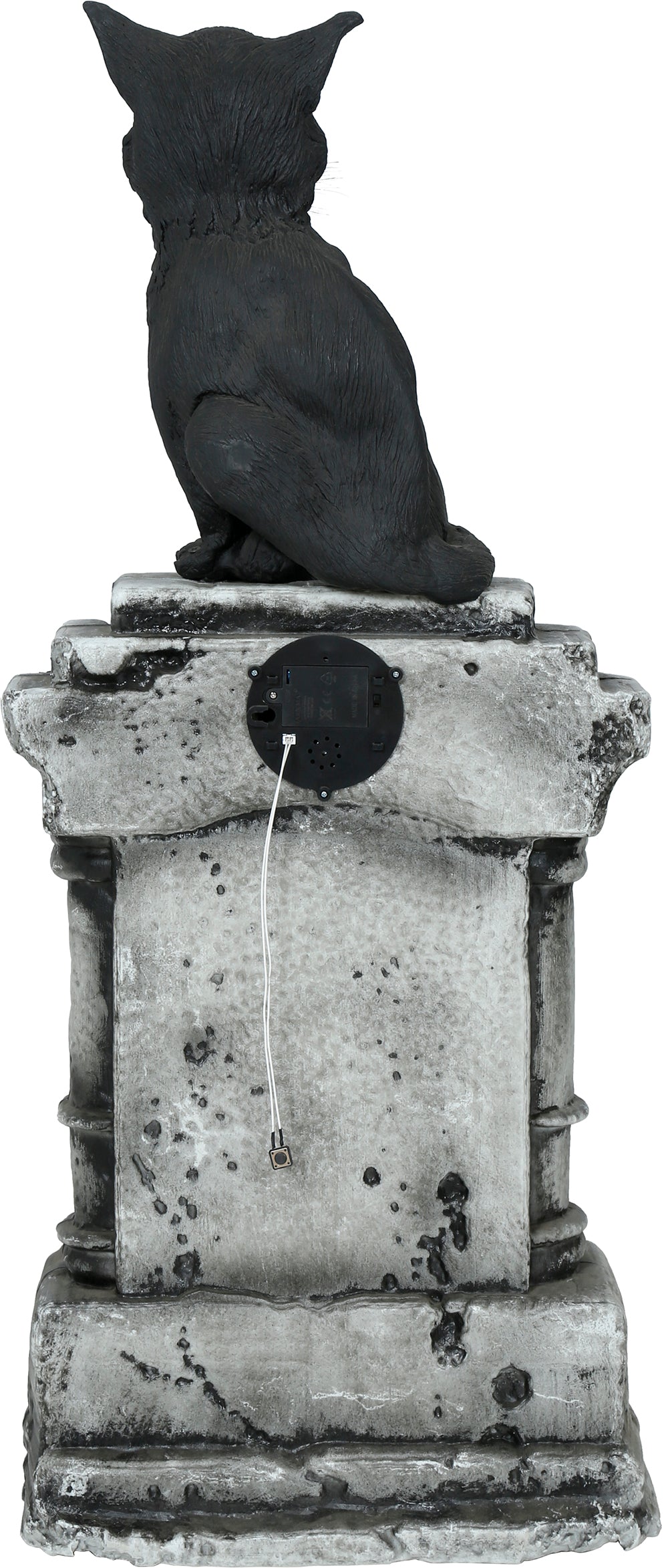 GP29342 – Halloween Katze Grabstein Dekoration Grusel – Farbe: Grau / Schwarz