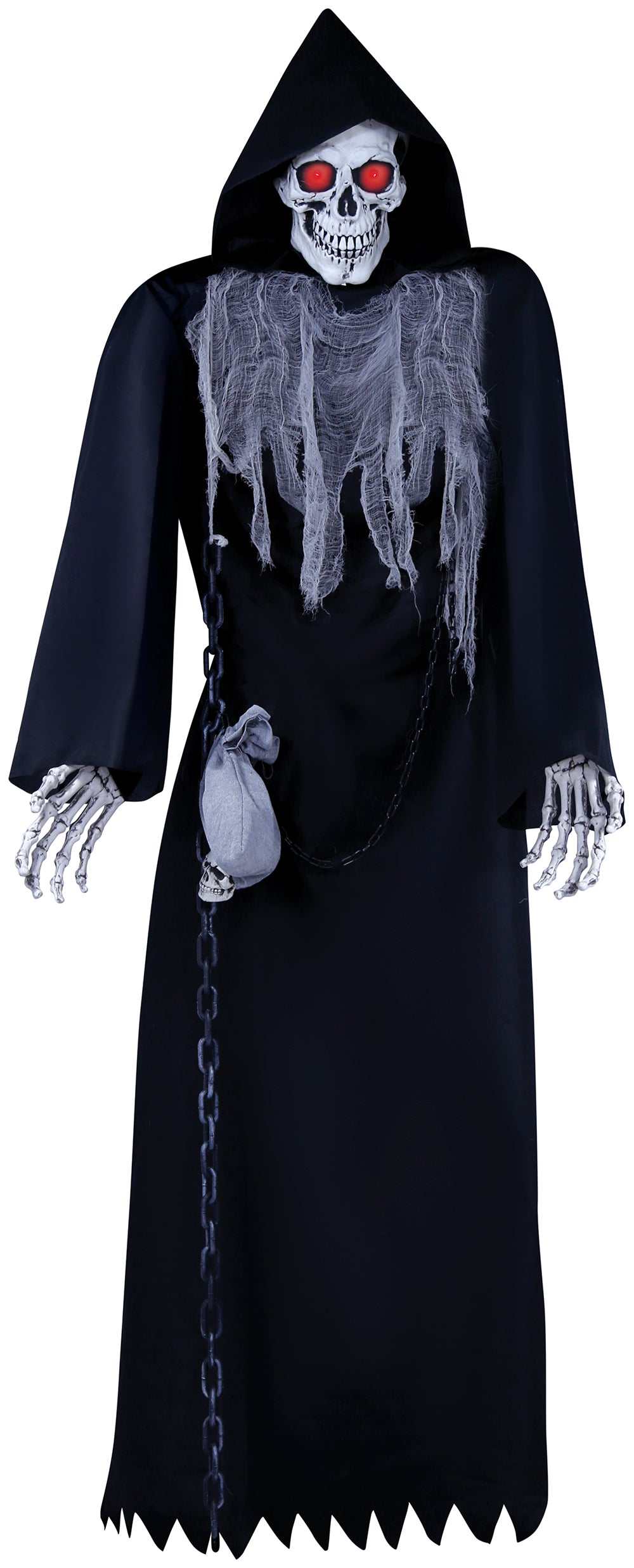 GP29345 – Skelett Halloween Dekofigur 250 cm – Farbe: Schwarz