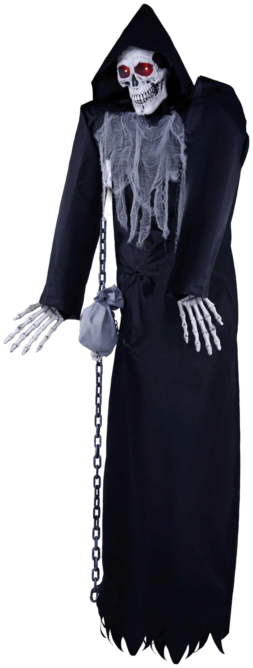 GP29345 – Skelett Halloween Dekofigur 250 cm – Farbe: Schwarz