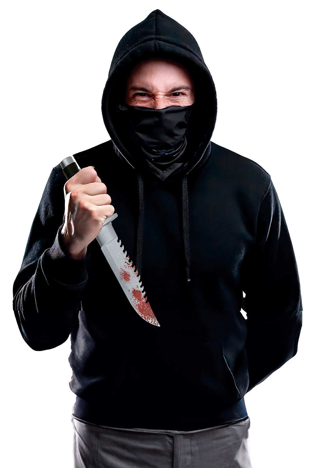 GP29355 – Halloween Dieb Machete Blutspritzer – Farbe: Mehrfarbig