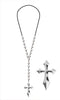 GP29360 – Halloween Kreuzkette Finsteres Accessoire – Farbe: Silber