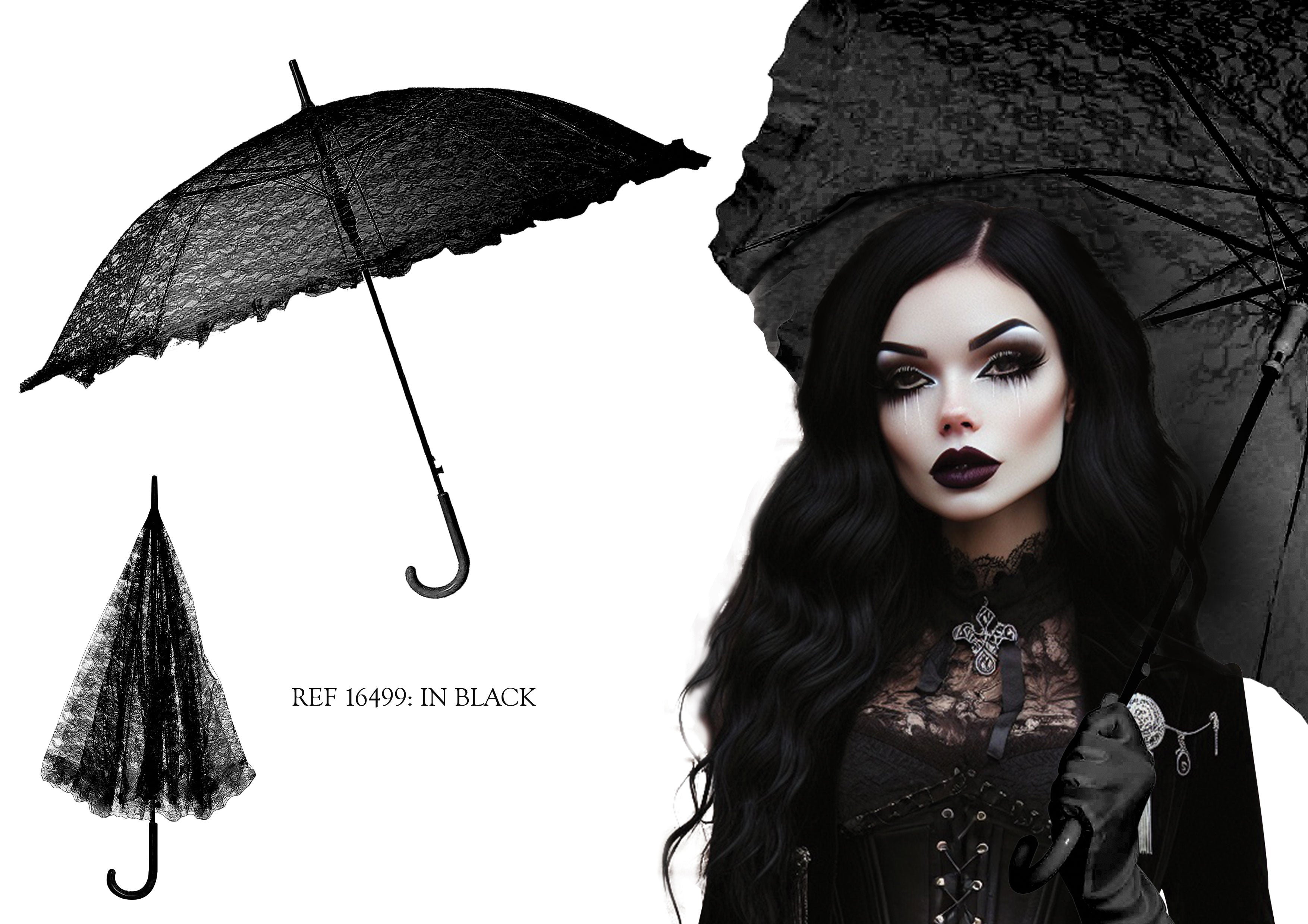 GP29362 – Gothic 19 Jahrhundert Eleganz Vintage – Farbe: Schwarz