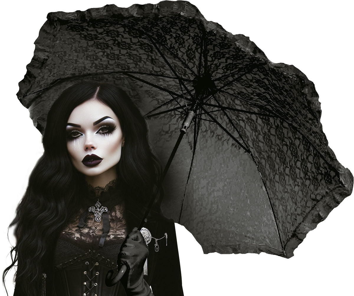 GP29362 – Gothic 19 Jahrhundert Eleganz Vintage – Farbe: Schwarz